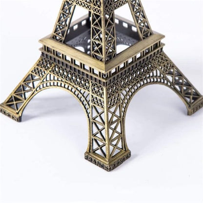 7-Inch Eiffel Tower Statue – Bronze Alloy Paris Souvenir | Home, Office & Event Decoration