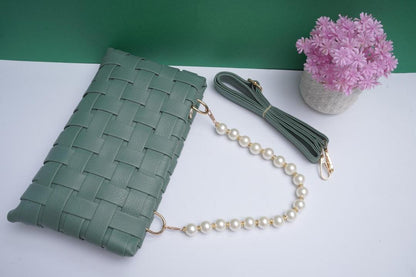 Women's PU Leather Plain Hand Bag