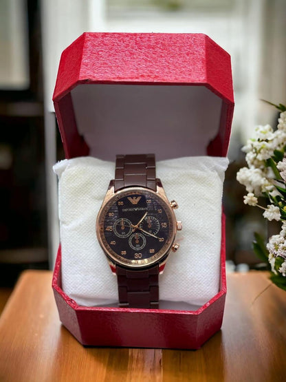 Men's Quartz Analog Watch with Chain Strap - 1 Pc