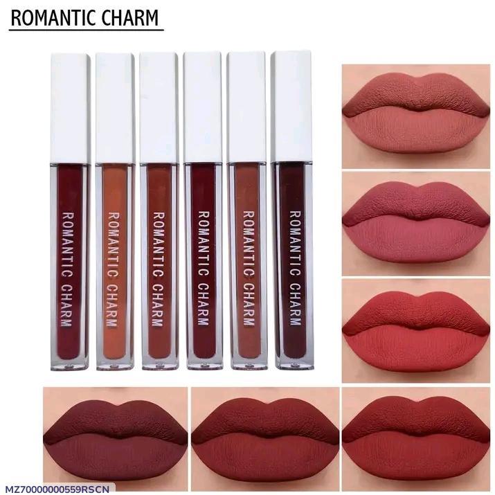 Romantic Empire High Pigmented Matte Lipgloss, 6 Pcs,Shades Of Red