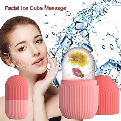 Marble Jade Roller & Ice Roller Combo Pack | 3-in-1 Facial Massager & Derma Roller