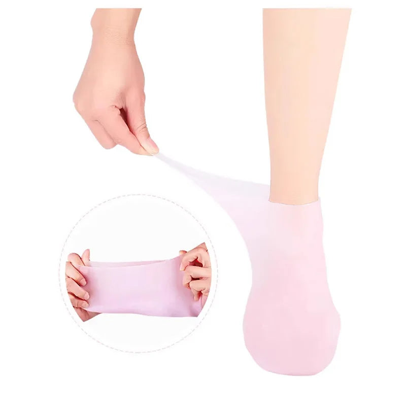 Silicone Gel Heel Socks for Cracked Heels – Moisturizing & Repair