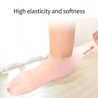 Silicone Gel Heel Socks for Cracked Heels – Moisturizing & Repair