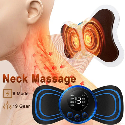 Portable Mini Electric Massager – EMS Body Relaxation & Muscle Comfort Patch (Neck, Arms, Back, Shoulders)
