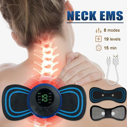 Portable Mini Electric Massager – EMS Body Relaxation & Muscle Comfort Patch (Neck, Arms, Back, Shoulders)