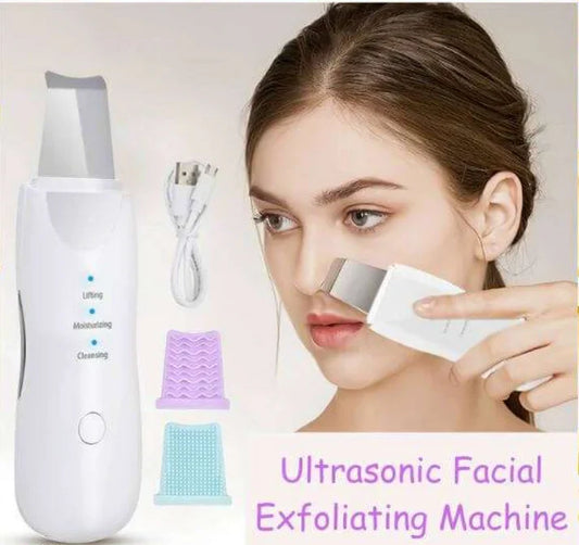 Blackhead Remover & Facial Peeling Tool – Leather Grip Skincare & Makeup Accessory